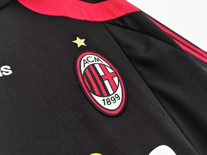 2007-2008 ACM Third Black Retro Soccer Jersey