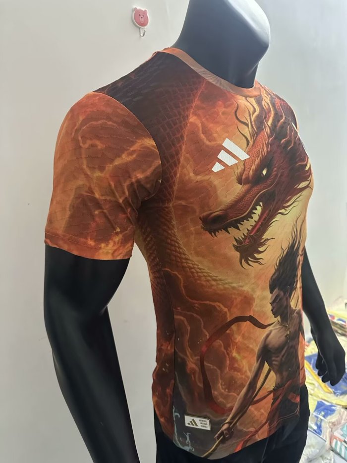 25-26 RMA Orange Special Edition Player Version Soccer Jersey