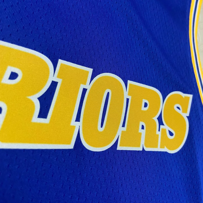 22-23 WARRIORS GREEN #23 Blue Top Quality Hot Pressing NBA Jersey (Retro Logo)