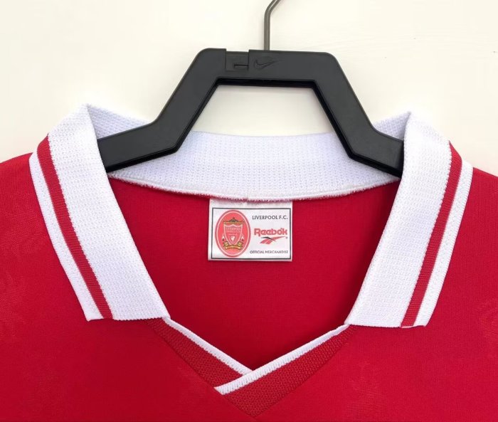 1996-1997 LIV Home Long Sleeve Retro Soccer Jersey