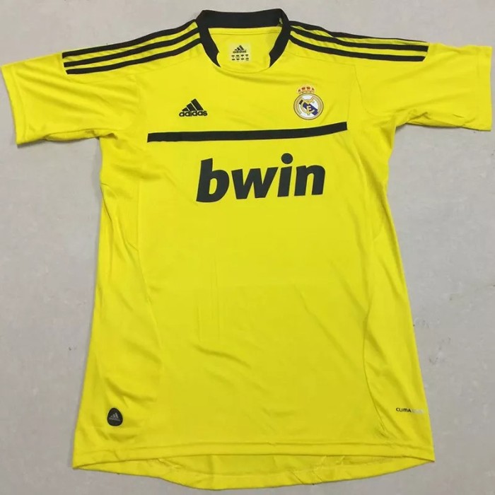 2011-2012 RMA yellow Retro Soccer Jersey