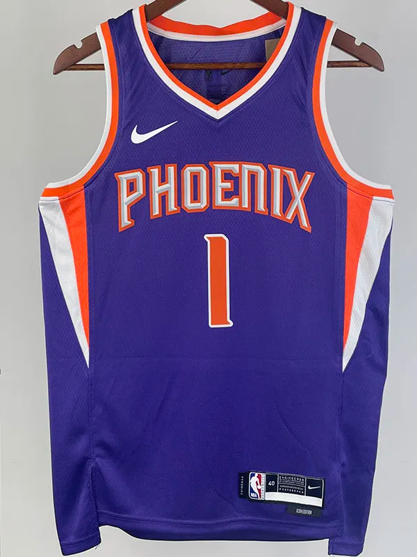 22-23 SUNS BOOKER #1 Purple Top Quality Hot Pressing NBA Jersey