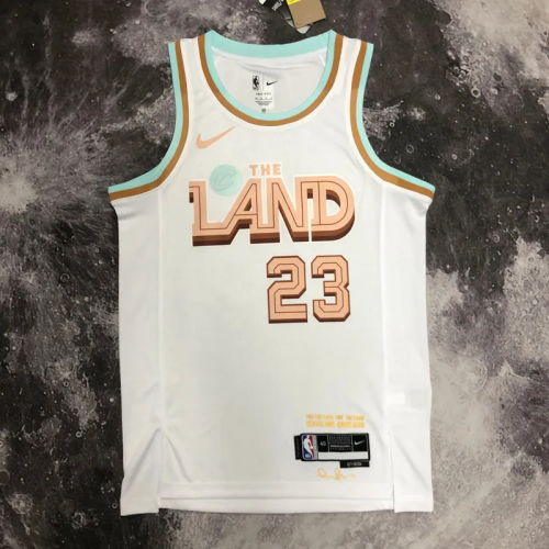 22-23 Kings JAMES #23 White City Edition Top Quality Hot Pressing NBA Jersey