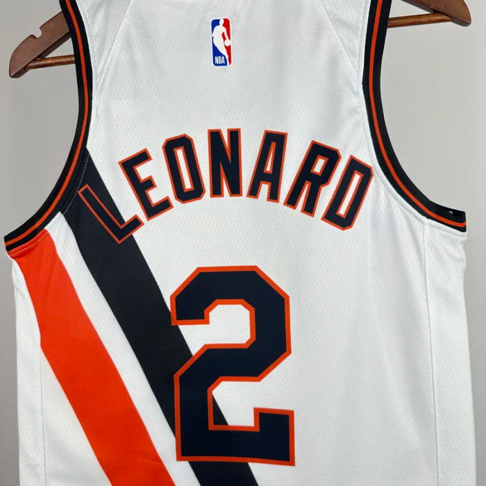 2019-20 Clippers LEONARD #2 White City Edition Top Quality Hot Pressing NBA Jersey