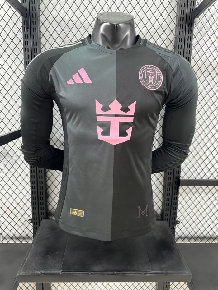 25-26 Inter Miami Away Long Player Version Soccer Jersey 长袖