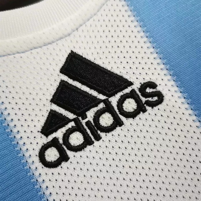 2010 Argentina Home Retro Soccer Jersey