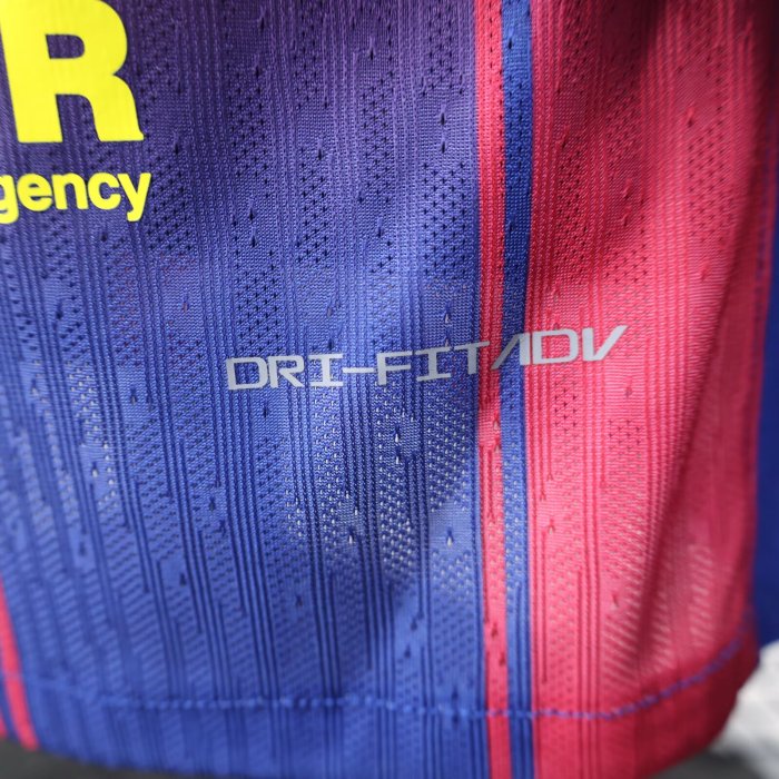 25-26 BAR Home Player Version Soccer Jersey