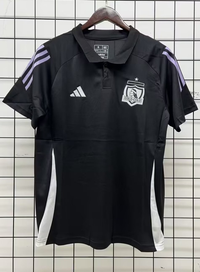 24-25 Colo-Colo Black Polo Short Sleeve *有领