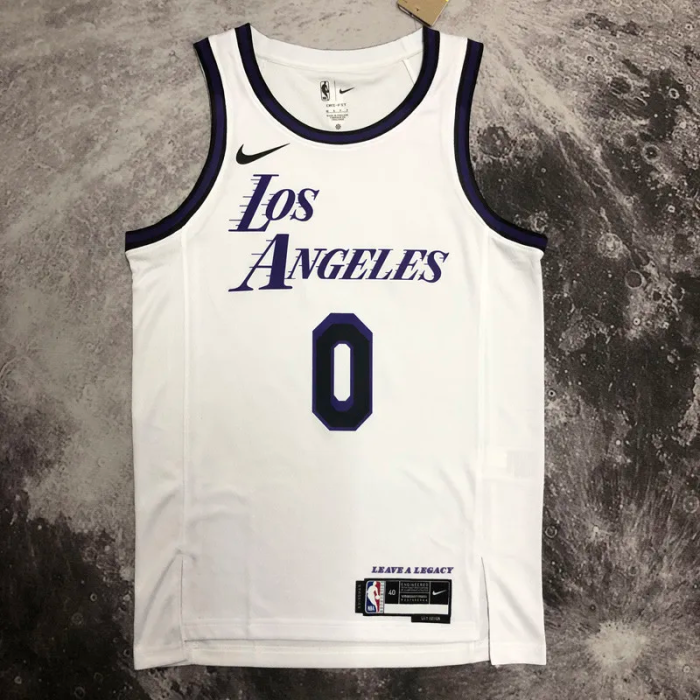 22-23 LAKERS WESTBROOK #0 White City Edition Top Quality Hot Pressing NBA Jersey