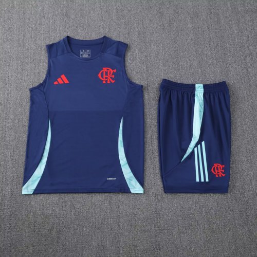 25-26 Flamengo High Quality Tank Top And Shorts Suit