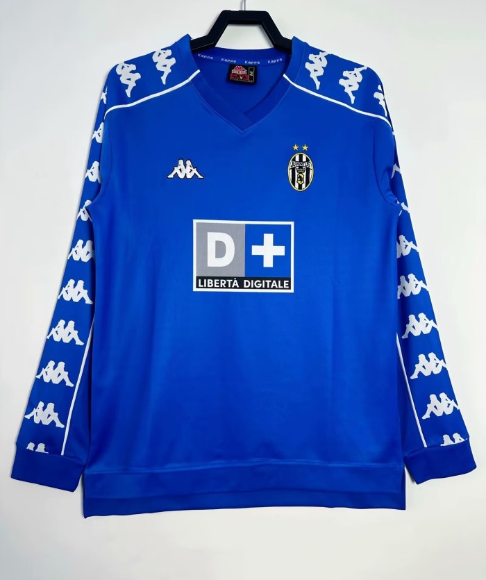 1999-2000 JUV Away Retro Long Sleeve Soccer Jersey