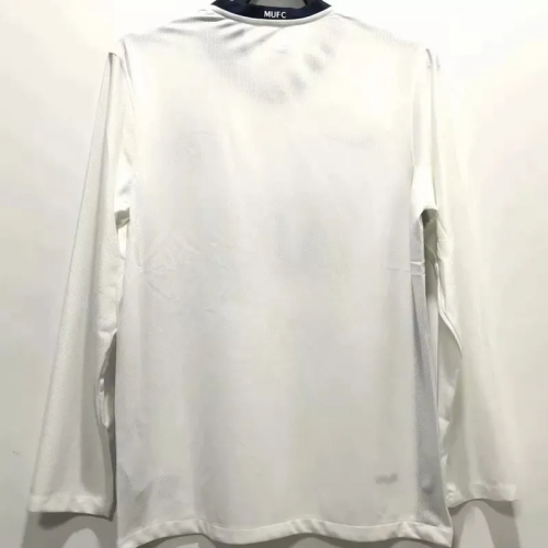 2008-2009 Man Utd Away Long Sleeve Retro Soccer Jersey