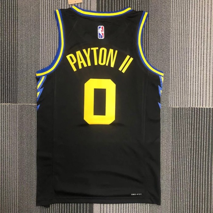 21-22 Warriors PAYTON II #0 Black City Edition Top Quality Hot Pressing NBA Jersey