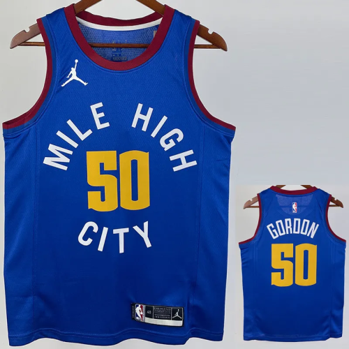 20-21 Nuggets GORDON #50 Blue Top Quality Hot Pressing NBA Jersey (Trapeze Edition)