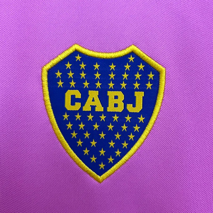 2013-2014 Boca Juniors Pink Retro Soccer Jersey