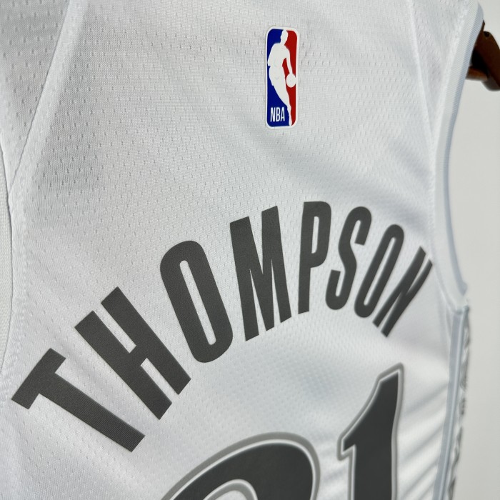 24-25 Dallas Mavericks THOMPSON #31 White City Edition Top Quality Hot Pressing NBA Jersey