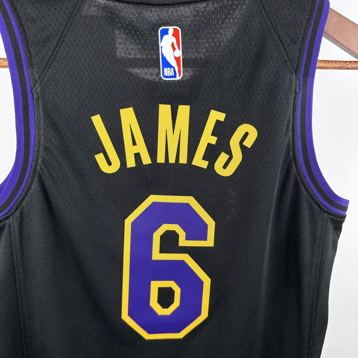 2024 LAKERS JAMES #6Top Quality Hot Pressing Kids NBA Jersey