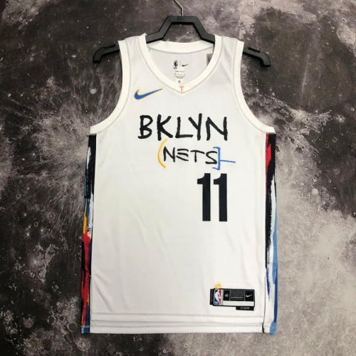 22-23 Nets IRVING #11 White City Edition Top Quality Hot Pressing NBA Jersey