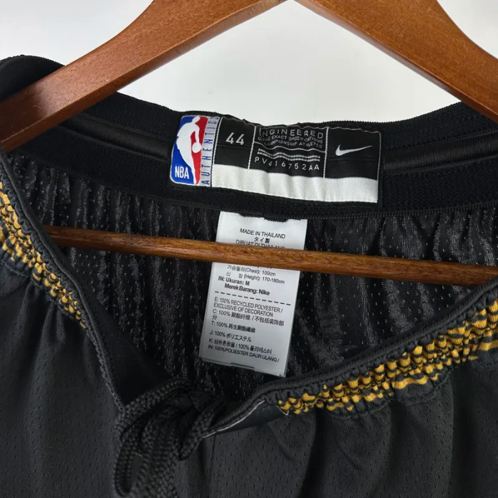 23-24 WARRIORS Black City Edition Top Quality NBA Pants