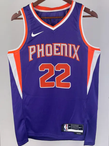22-23 SUNS AYTON #22 Purple Top Quality Hot Pressing NBA Jersey