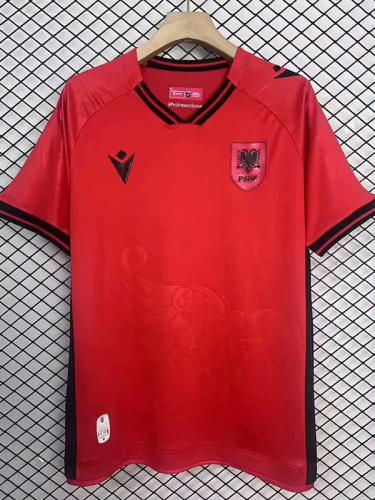 25-26 Albania Home Fans Soccer Jersey