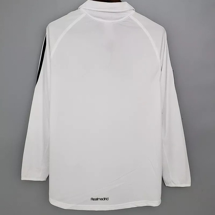 2005-2006 RMA Home Long Sleeve Retro Soccer Jersey
