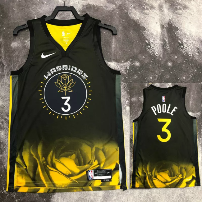 22-23 WARRIORS POOLE #3 Black City Edition Top Quality Hot Pressing NBA Jersey