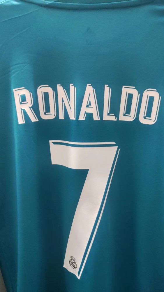 2017-2018 RMA Third Long Sleeve Player Version Retro Soccer Jersey