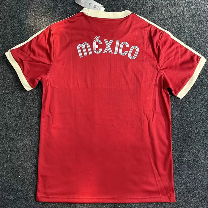 1986 Mexico Claret color Retro Soccer Jersey