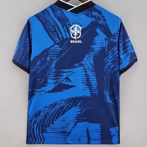 22-23 Brazil Special Edition Blue Fans Training Soccer Jersey