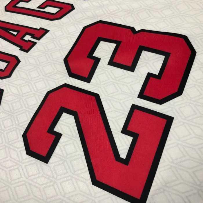 22-23 Bulls JORDAN #23 White City Edition Top Quality Hot Pressing NBA Jersey