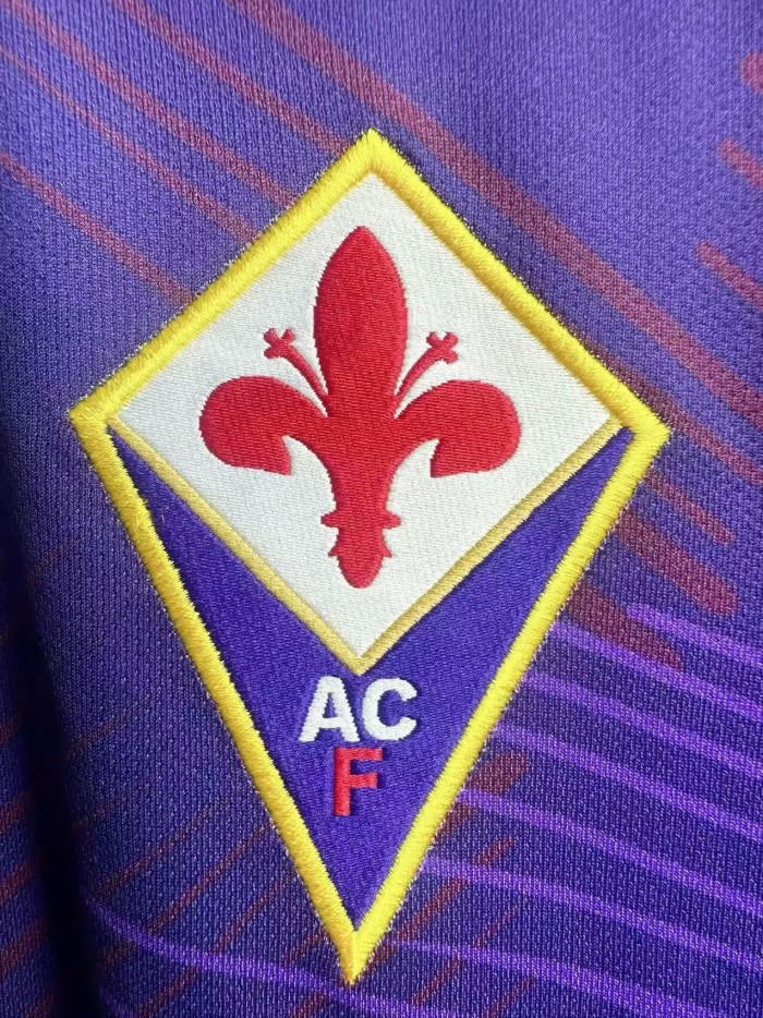 1992-1993 Fiorentina Home Retro Long Sleeve Soccer Jersey