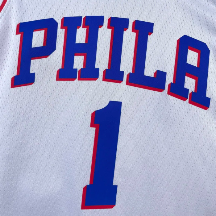 22-23 76ERS HARDEN #1 White Top Quality Hot Pressing NBA Jersey