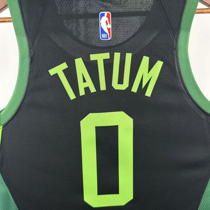 24-25 CELTICS TATUM #0 Black City Edition Top Quality Hot Pressing NBA Jersey