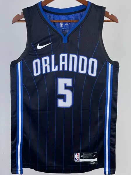 22-23 Magic BANCHERO #5 Black Top Quality Hot Pressing NBA Jersey