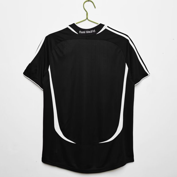 2006-2007 RMA Black Third Retro Soccer Jersey