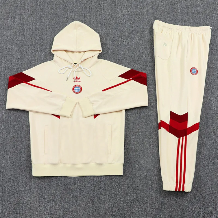 24-25 Bayern Khaki Hoodie Tracksuit