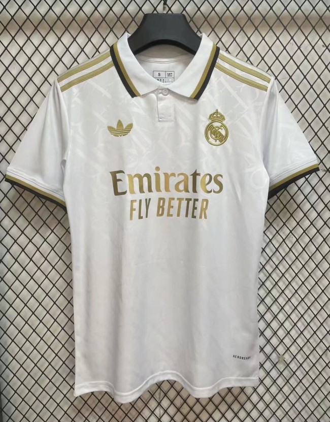 25-26 RMA White Special Edition Fans Soccer Jersey