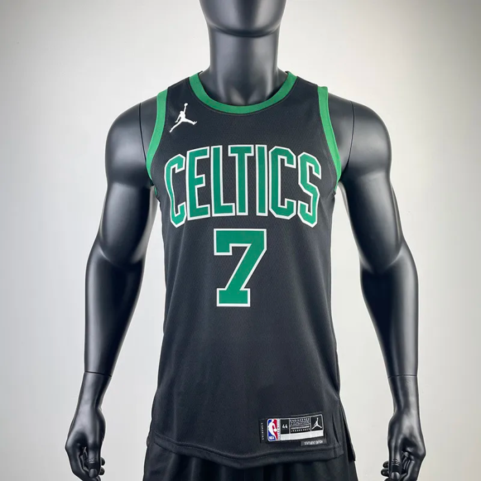 22-23 CELTICS BROWN #7 Black Top Quality Hot Pressing NBA Jersey (Trapeze Edition)