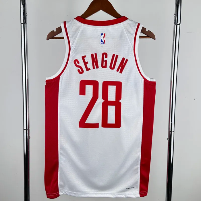 22-23 ROCKETS SWNGUN #28 White City Edition Home Top Quality Hot Pressing NBA Jersey