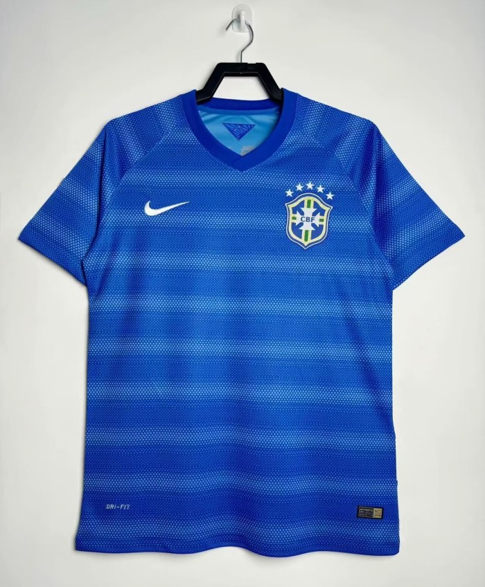 2014 Brazil Away Retro Soccer Jersey