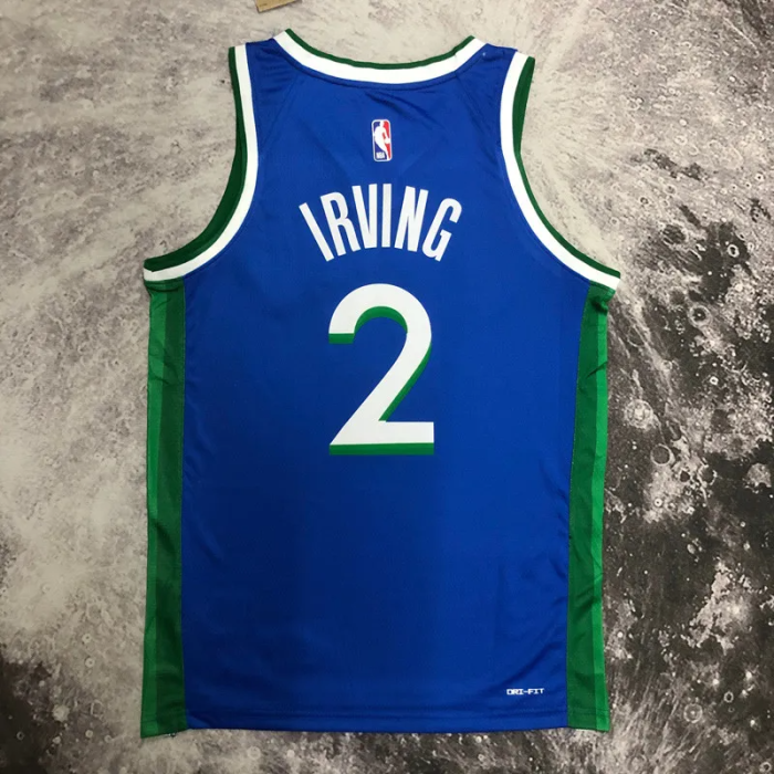 2023 Dallas Mavericks IRVING #2 Blue City Edition Top Quality Hot Pressing NBA Jersey