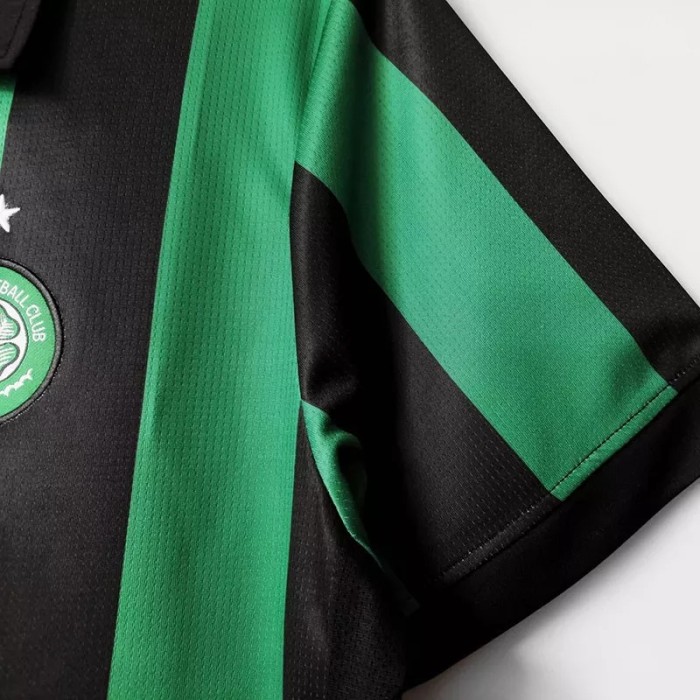 2005-2006 Celtic Away Green Retro Soccer Jersey