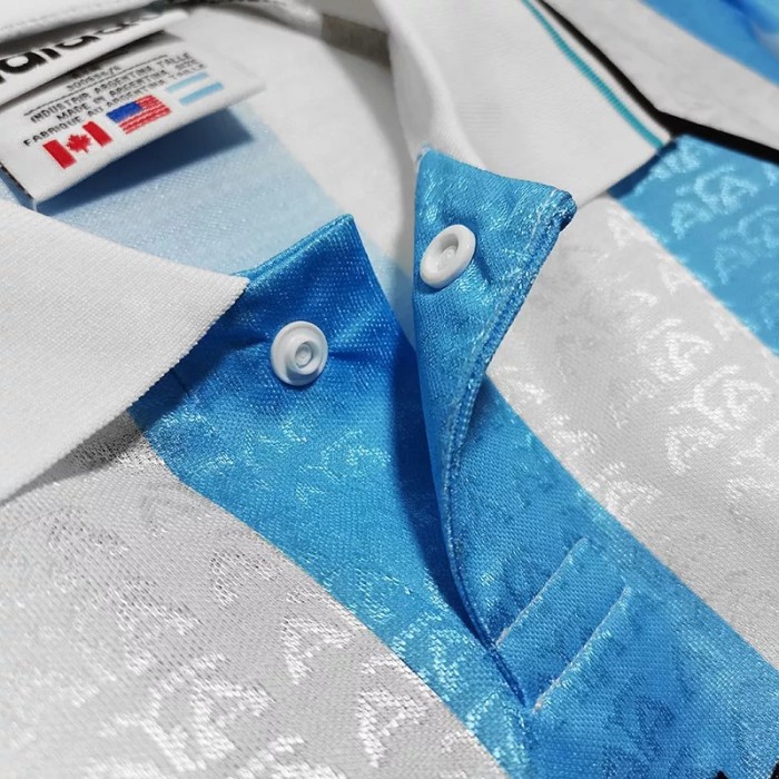 1996-1997 Argentina Home Retro Soccer Jersey