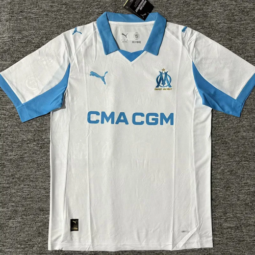 25-26 Marseille Home Fans Soccer Jersey