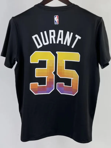 2023 SUNS DURANT #35 Black Quick drying T-shirt (Trapeze Edition)