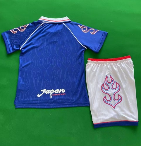 1998 Japan Home Retro Kids Soccer Jersey
