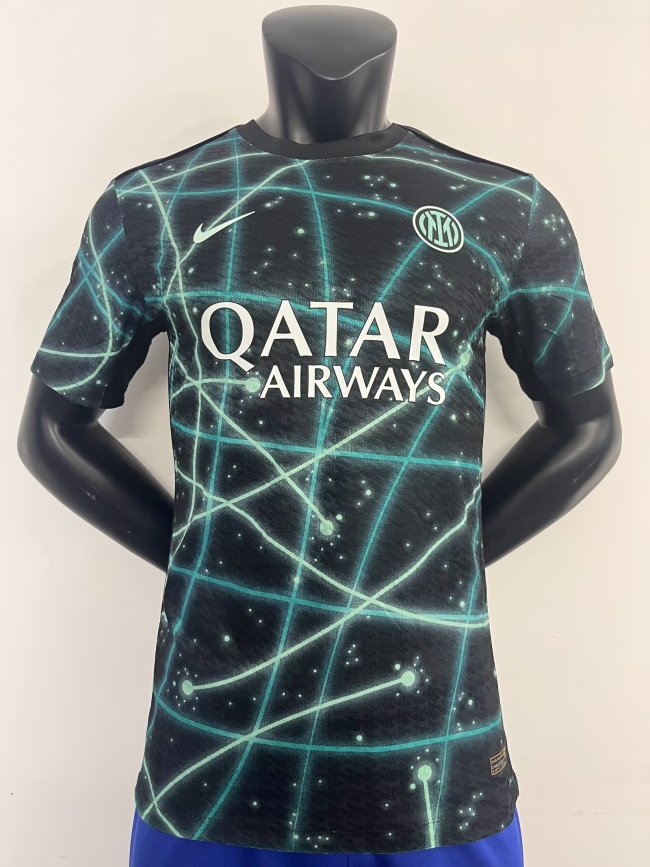 25-26 INT Blue Black Player Version Training shirts