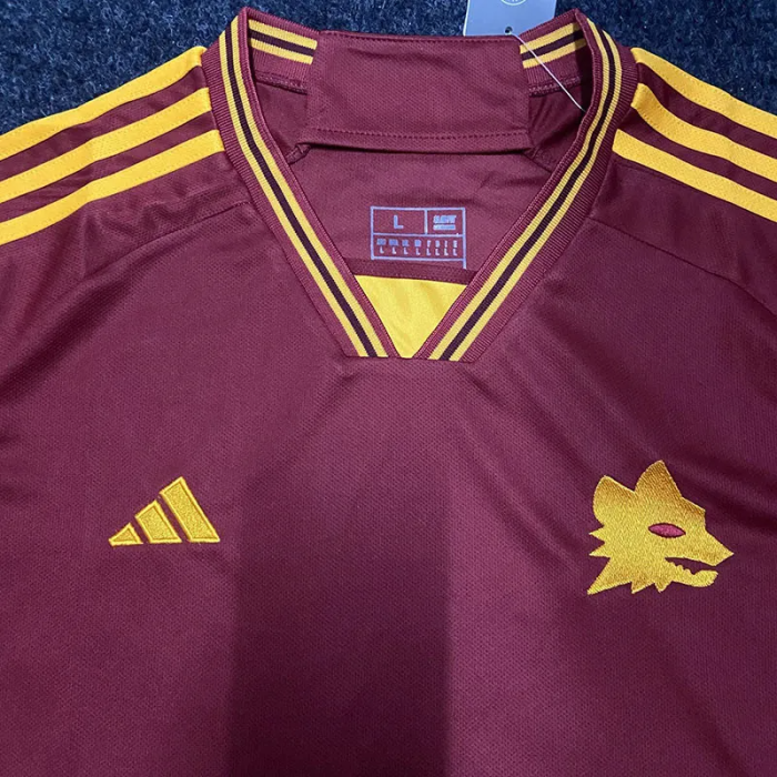23-24 Roma Home Fans Soccer Jersey