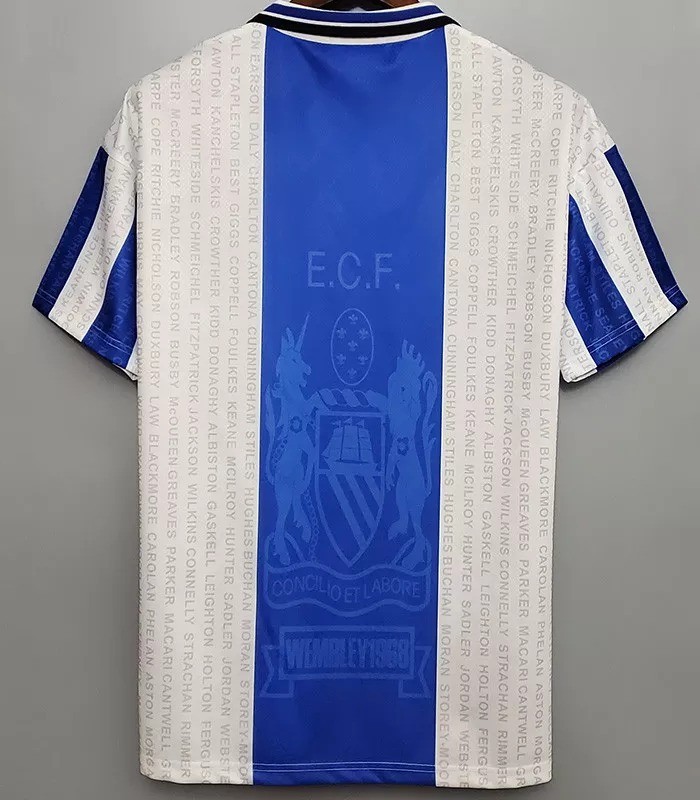 1994-1996 Man Utd Third Blue Retro Soccer Jersey